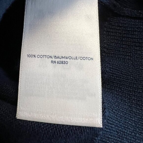 Lands' End Men's Long Sleeve Pullover Sweater Navy Size Large - Picture 9 of 9